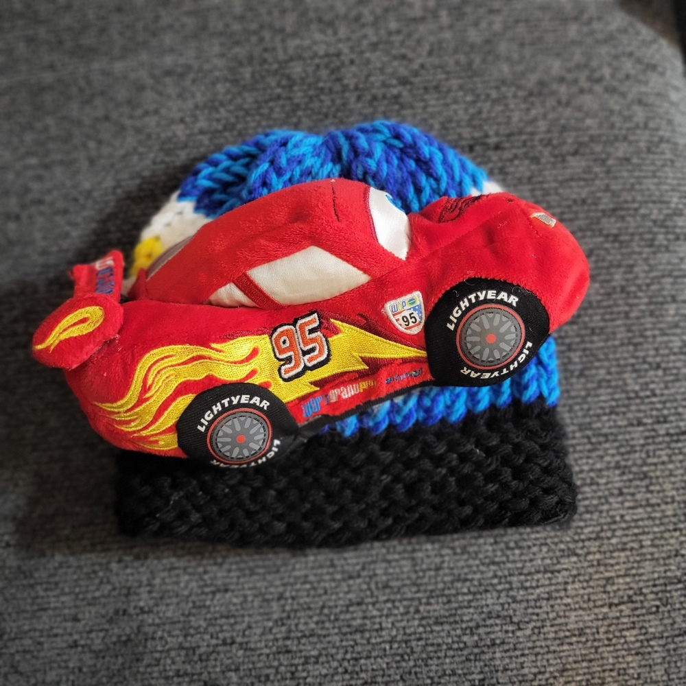 Lightning McQueen Crochet Toddler Hat